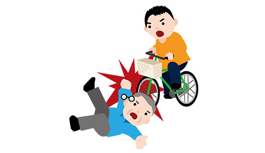 自転車での事故